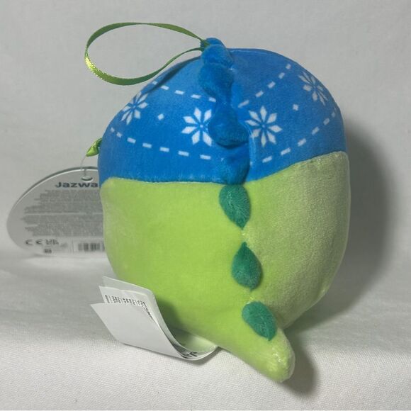 NWT Danny Dinosaur Dino Hat 4” Squishmallows Christmas Plush Ornament 2024 - Picture 3 of 4